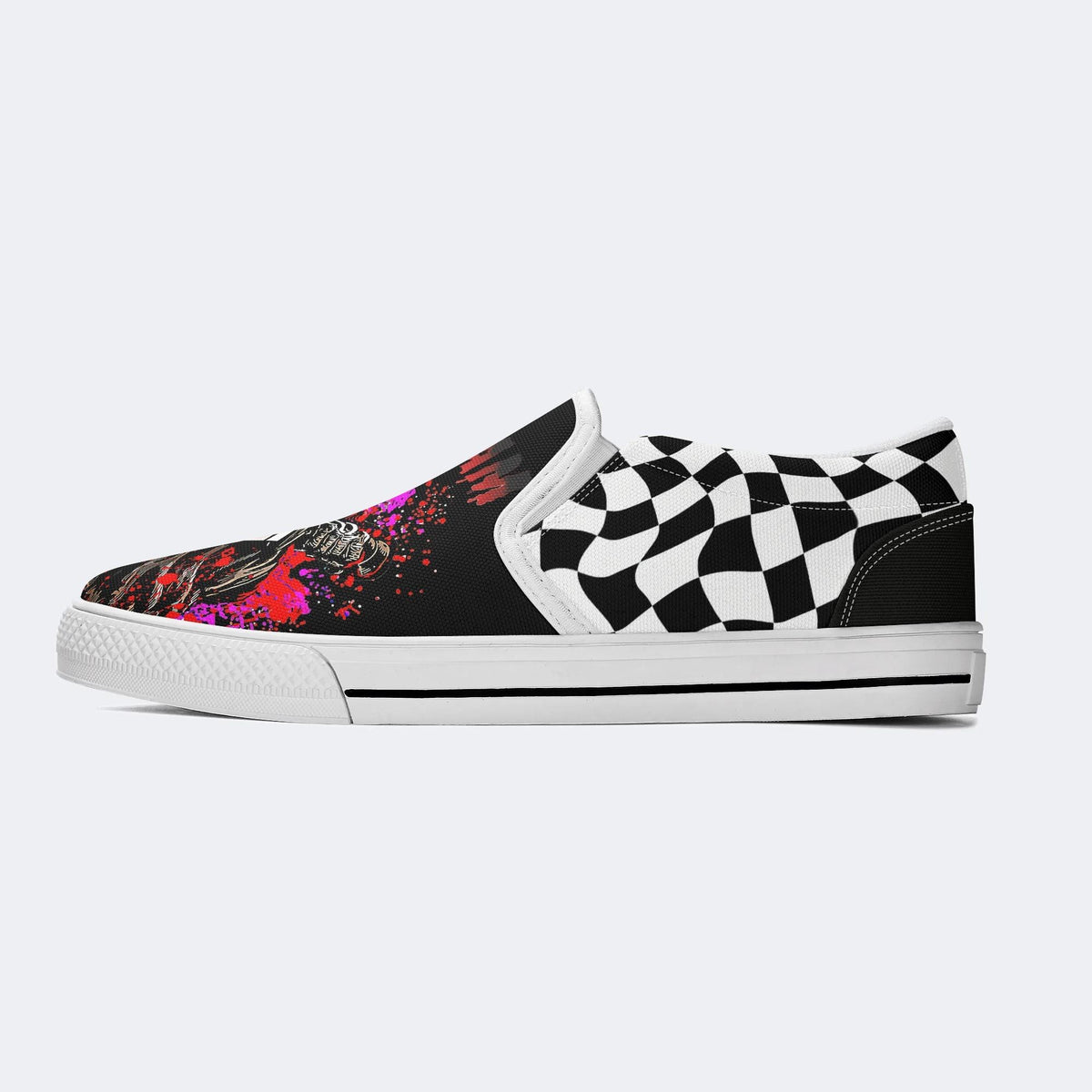 Horror Ghostface Print - Slip On Shoes