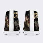 Horror Movie Vintage Graphic Print- High Top Canvas