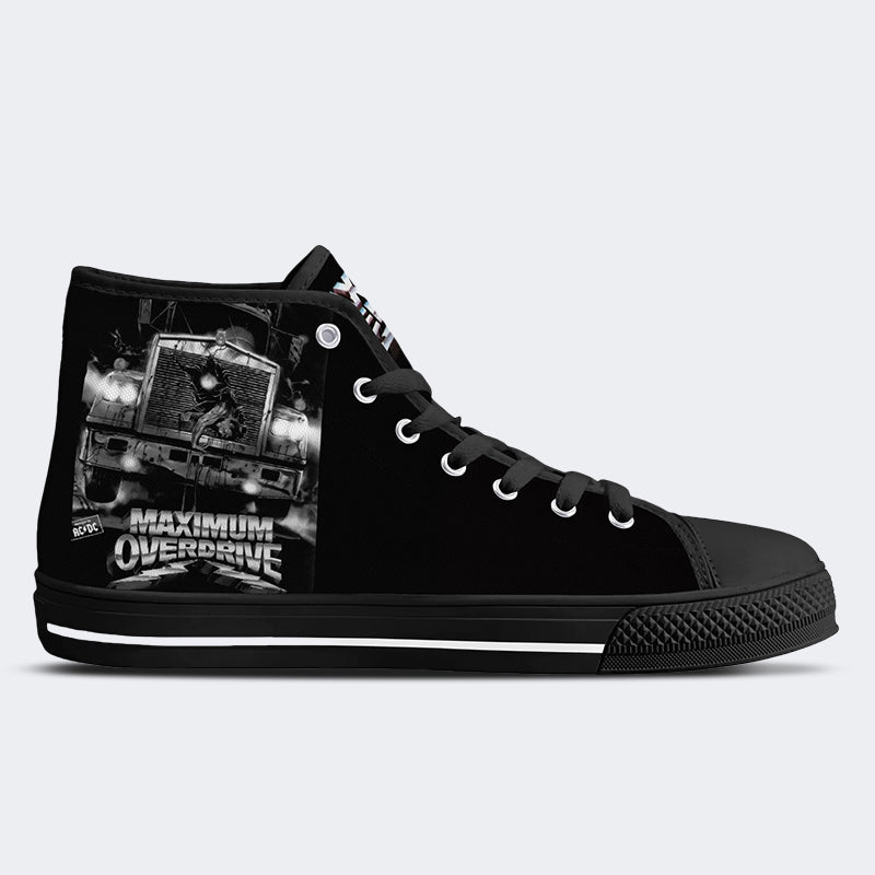 Vintage Graphic Print - High Top Canvas