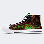 Unisex More Brains Print- High Top Canvas