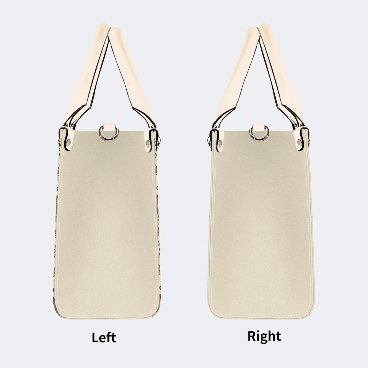 Moths Pattern Print - Leather Handbag