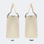 Moths Pattern Print - Leather Handbag