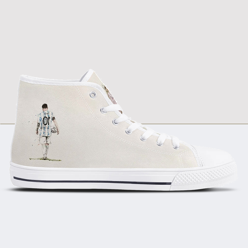 Stay Healthy High Top Canvas Shoes