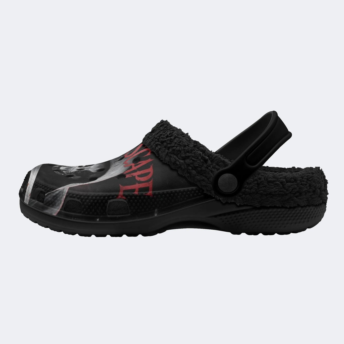 Grim Reaper No Escape - Fur Lined Slippers/Sandals