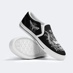 Skeleton Print - Slip On Shoes