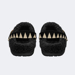 Head Swallowed By Flowers - Fur Lined Slippers/Sandals
