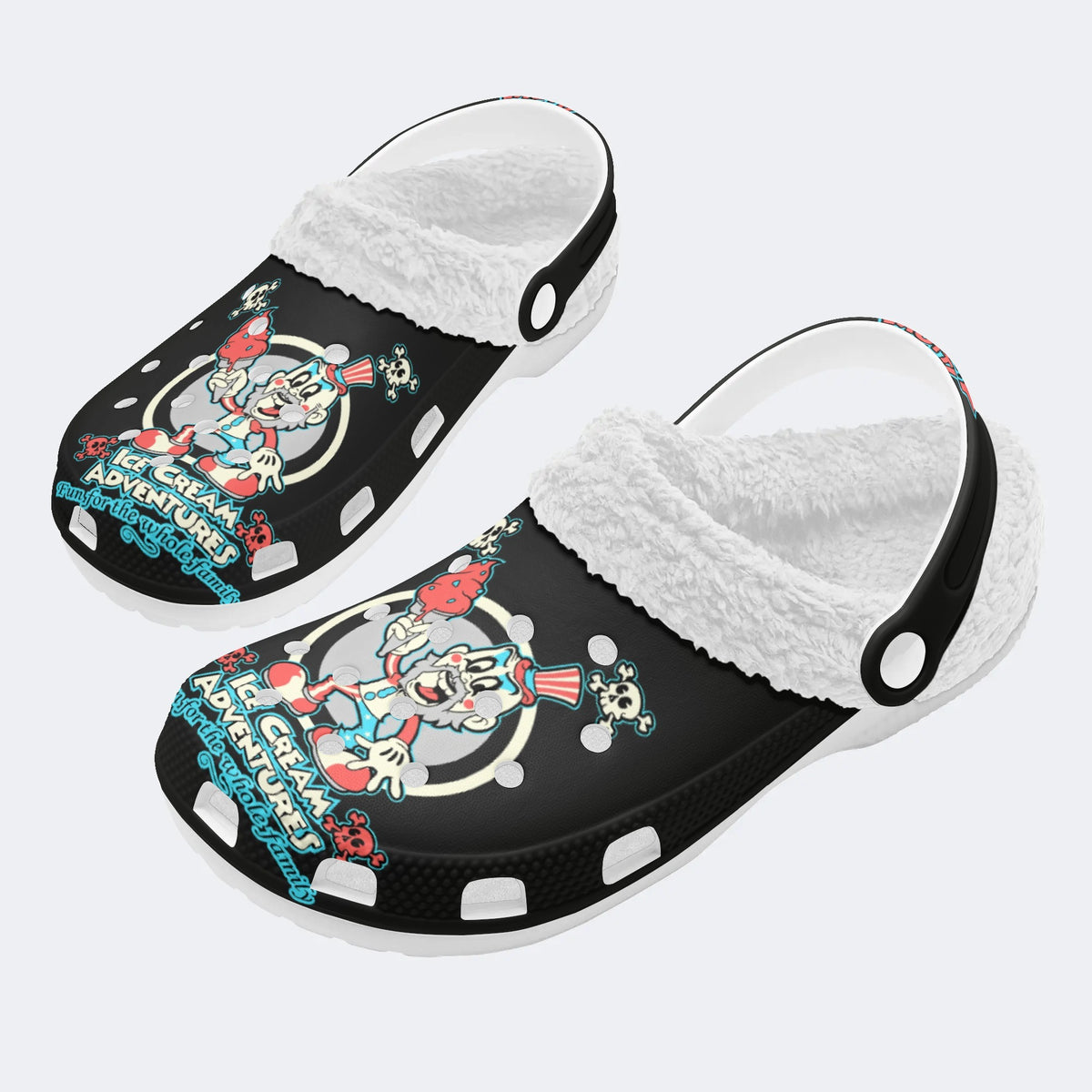 Jokers Graphic Print - Fur Lined Slippers