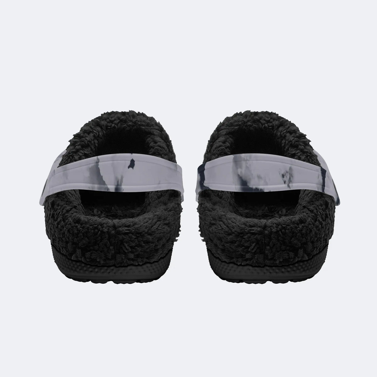 Unisex Ink Print - Fur Lined Slippers/Sandals