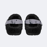 Unisex Ink Print - Fur Lined Slippers/Sandals