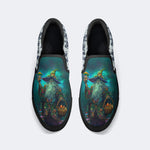 Unisex Fantasy Mushroom World Art Illustration Print - Slip On Shoes