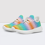 Figure&Rainbow Print Mesh Knit Sneakers