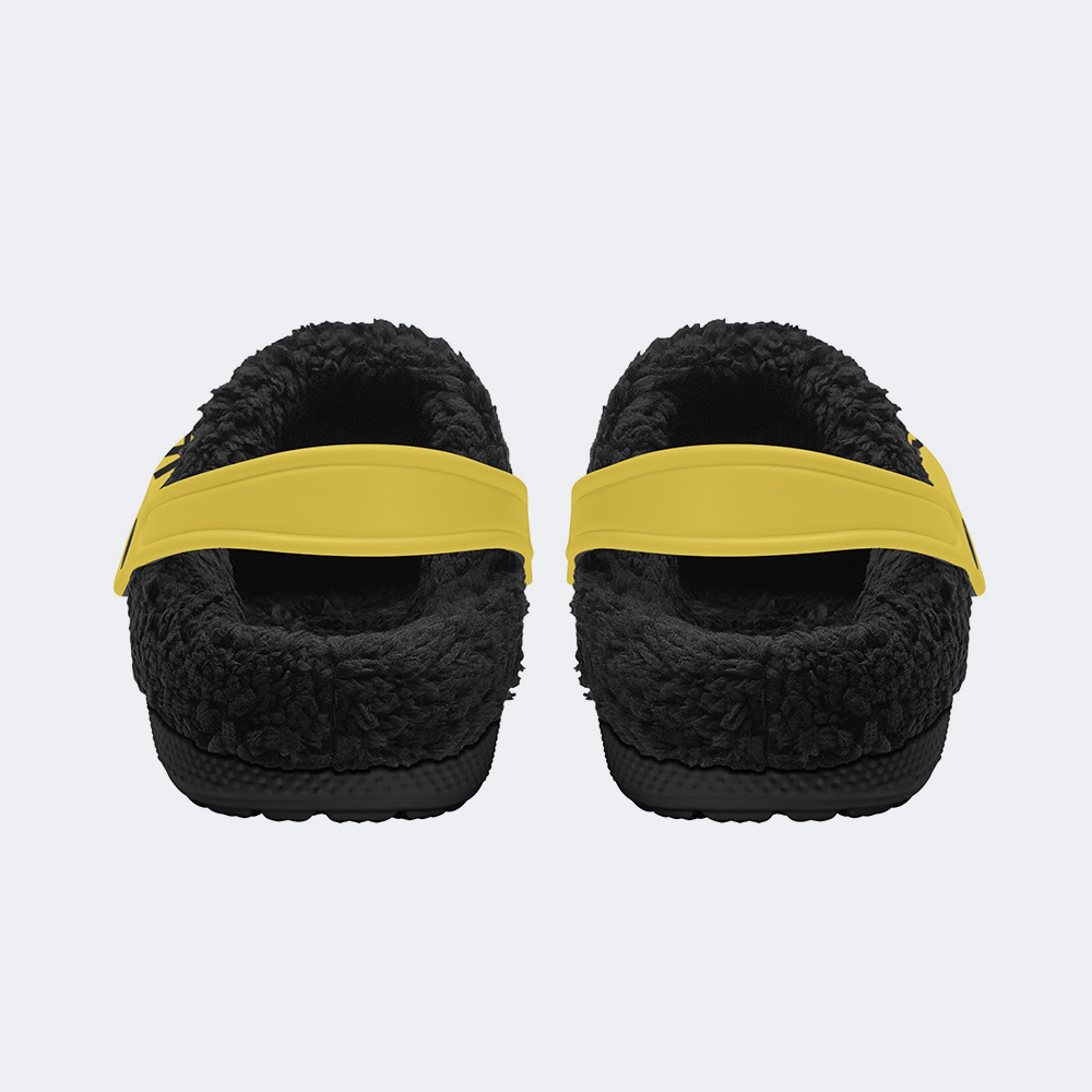 Staten Island Killer Bees Print - Fur Lined Slippers/Sandals