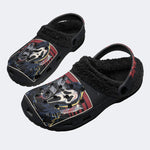 Retro Horror Ghostface - Fur Lined Slippers