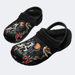 Horror Ghostface Art Print- Fur Lined Slippers/Sandals