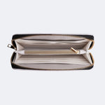 Moth And Leaf Print - Leather Wallet