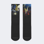 Horror Movie Vintage Graphic Print - Crew Socks