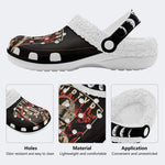 Martyrs Bound and Skinned Print - Fur Lined Slippers/Sandals