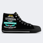 Unisex Ja, ich habe Tattoos, ich habe auch Bildung und Karriere Druck - High Top Canvas