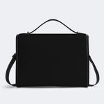 Night Sky Floral Vintage Print - Leather Satchel Bag