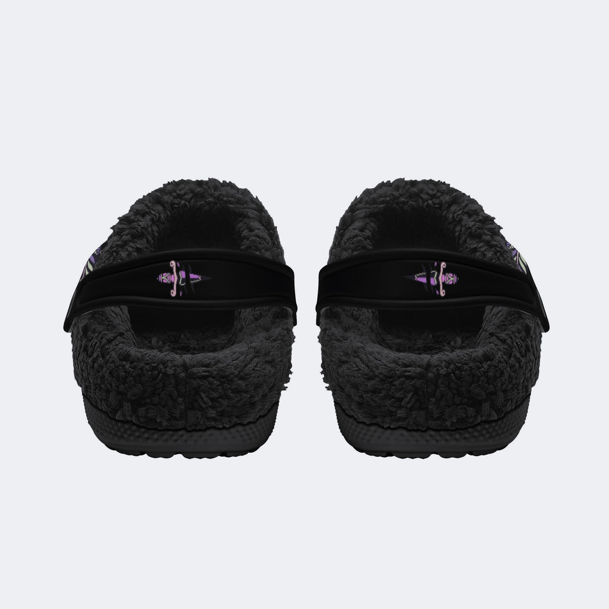 Unisex Panther Art Print - Fur Lined Slippers/Sandals