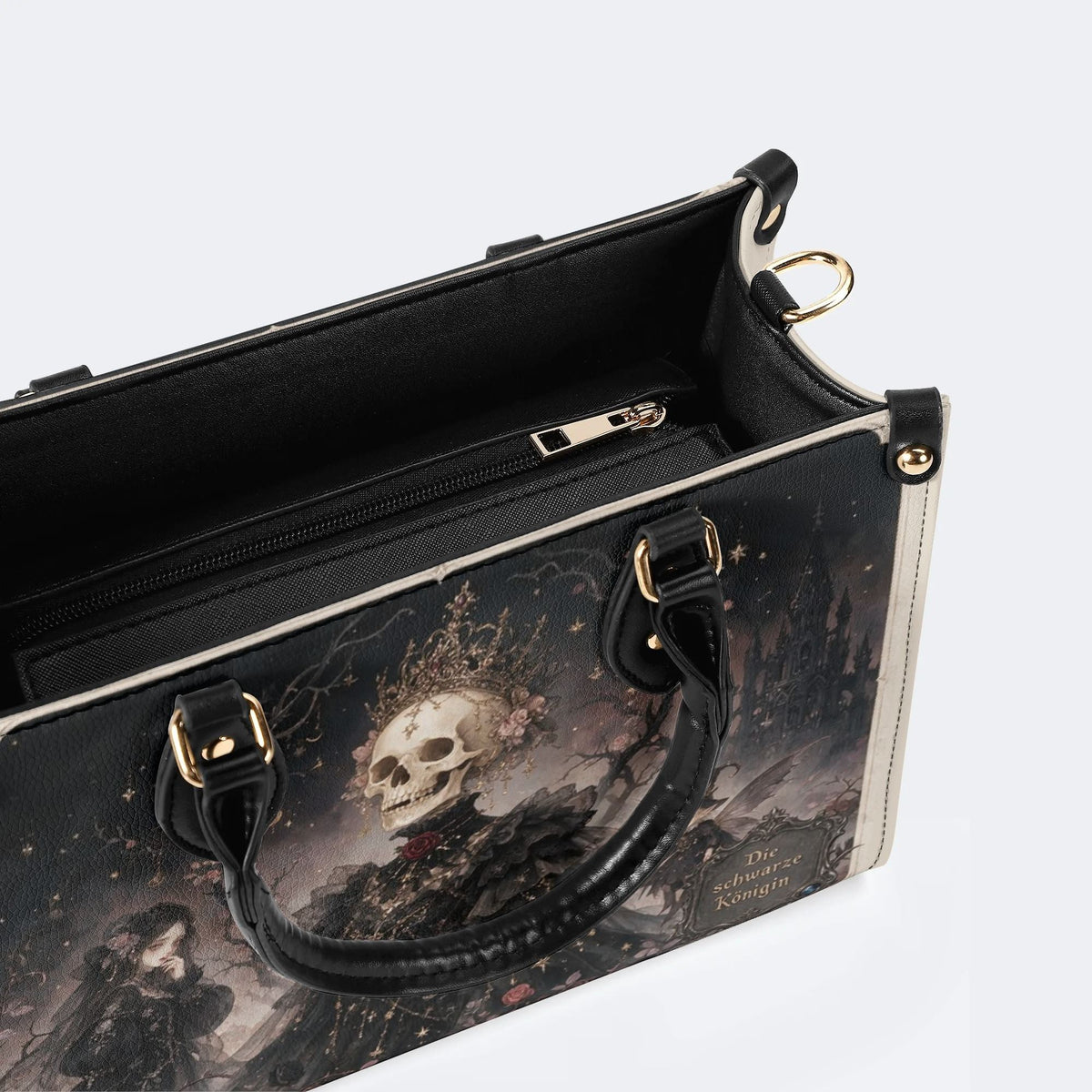Die Schwarze Konigin Print Handbag Factory Direct Sales