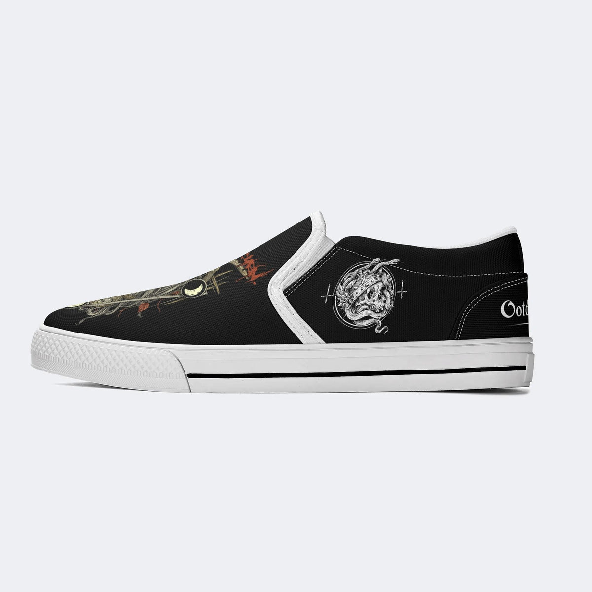 Monster skull Print - Slip On Shoes