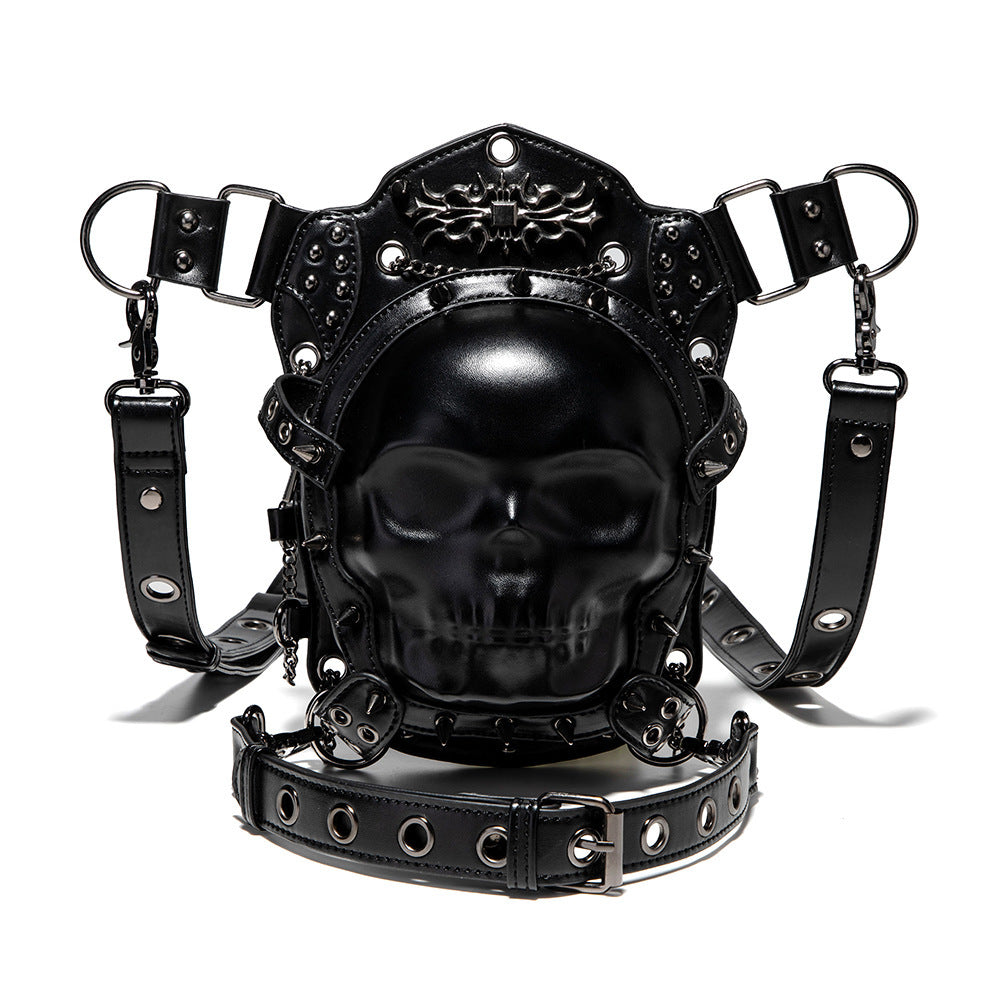 Punk Dark Skull Crossbody Bag