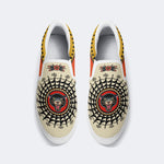 Retro Black Panther Head Print - Slip On Shoes