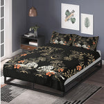 Dark Boho Tiger Print - Three Piece Bedding Set