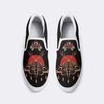 Vintage Death Moth Print - Slip On Shoes