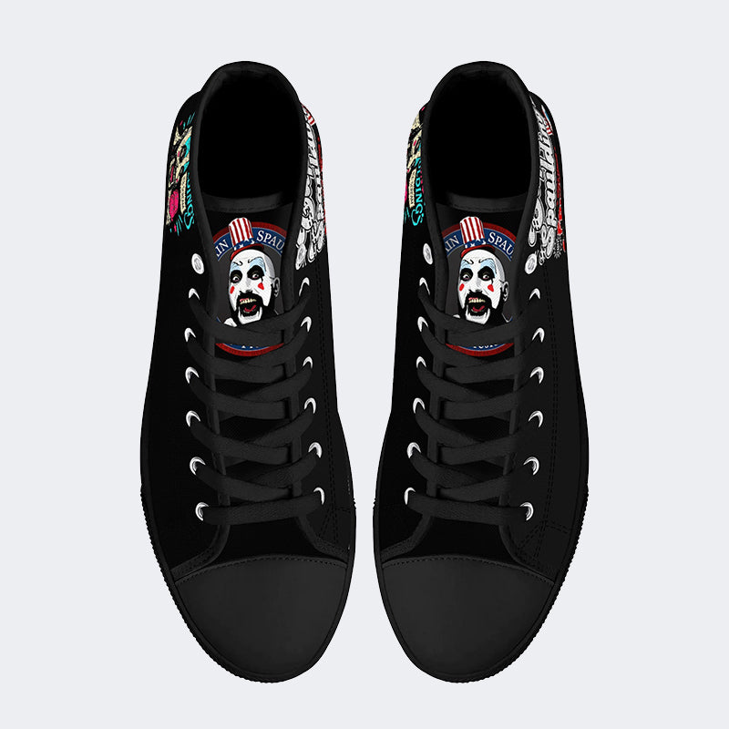 Horror Print - High Top Canvas