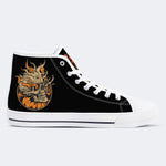 Unisex Horror Skull Print - High Top Canvas