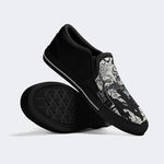 Unisex Retro Tattooed Girl Graveyard Skull Punk Print - Slip On Shoes