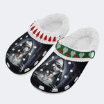 Unisex Horror Print - Fur Lined Slippers