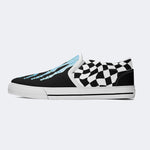 Blue Gradient Skeleton Toes Skull - Slip On Shoes