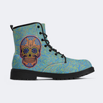 Unisex Skull Graffiti Art Print - Boots