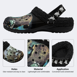 Horror Retro City - Fur Lined Slippers/Sandals