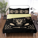 Black Panther Print - Three Piece Bedding Set