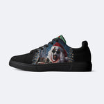 Horror Santa Claus Ghostface Print - Skateboard Sneakers