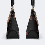 Vintage Tiger And Moth Print - Leather Crossbody Bag