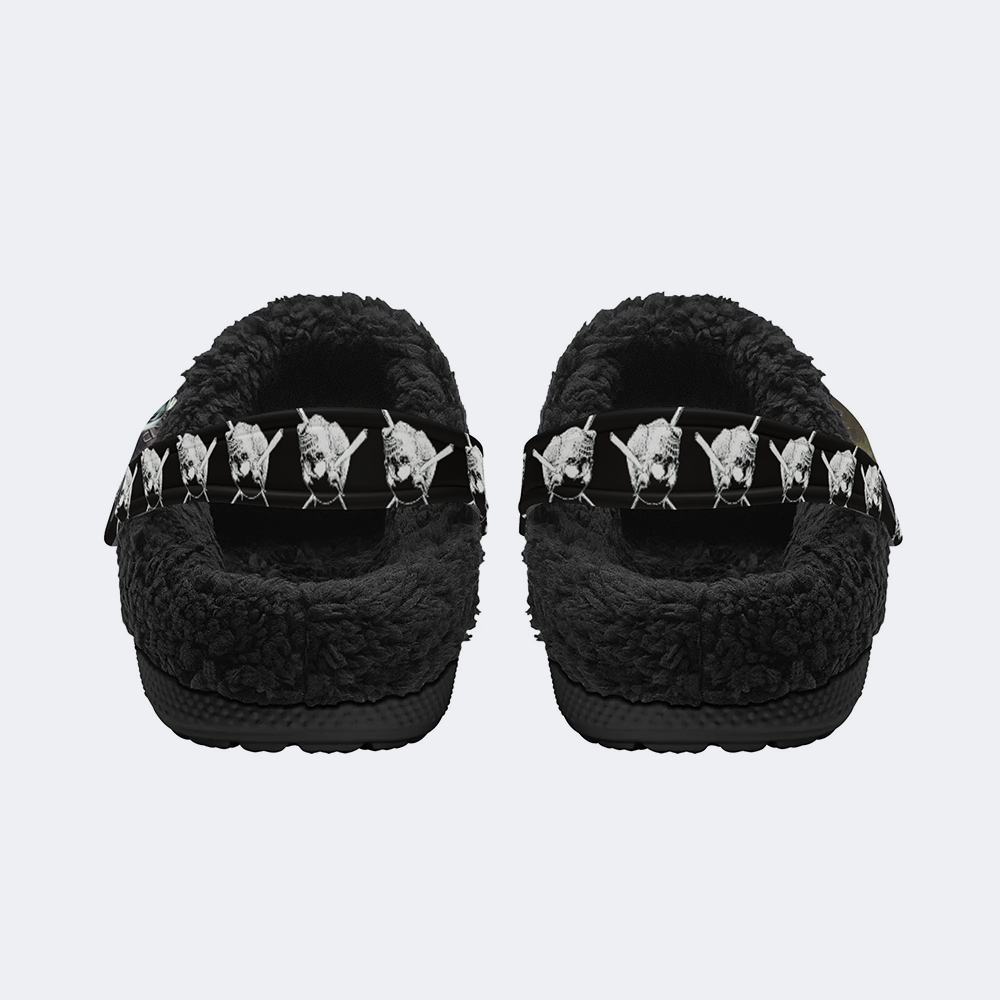 Horror Retro City - Fur Lined Slippers/Sandals