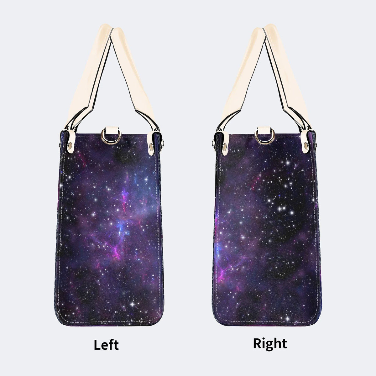 Aries starry sky - Leather Handbag