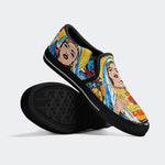 Unisex Christ Mary Graffiti Art Print - Slip On Shoes