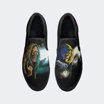 Horror Movie Vintage Graphic Print - Slip On Shoes