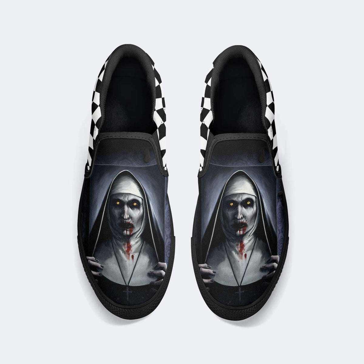 Unisex Horror Print - Slip On Shoes