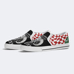 Art Skull Goat Print - Slip On Shoes