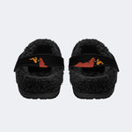 All Seeing Eye Flame Hand - Fur Lined Slippers/Sandals
