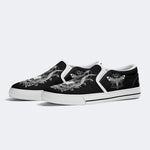 Skeleton Print - Slip On Shoes