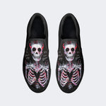 Grow From Darkness Skull Print - Slip On Shoes