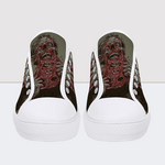 Skinned Face Low Top Canvas Shoes